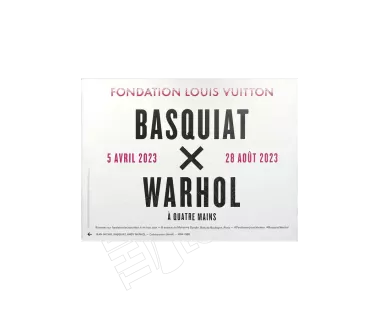 "Basquiat x Warhol à quatre mains" - Fond "Textes" (format 200x150 cm)