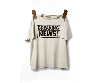 Affiche originale par Josué Thomas, visuel "BREAKING NEWS!"