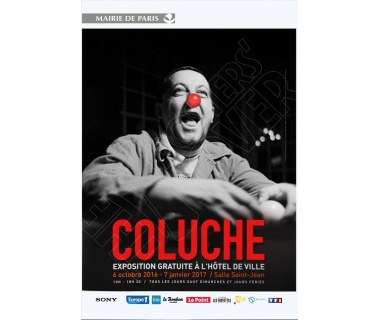 Coluche à l'Hôtel de Ville de Paris