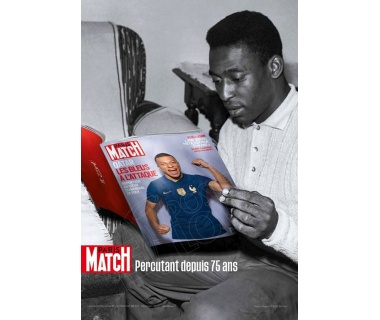"Paris Match, Percutant depuis 75 ans" - Pelé et Kylian MBappé