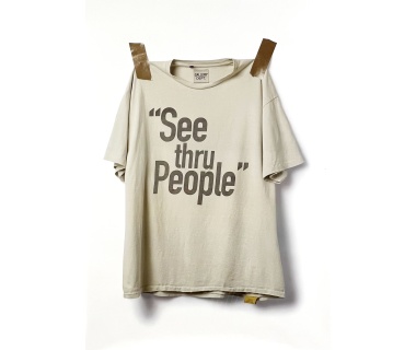 Affiche originale par Josué Thomas, visuel "SEE THRU PEOPLE"