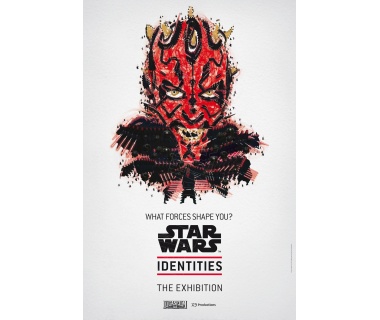 Affiche originale "Darth-Maul", l'exposition "Starwars Identities" à la cité du cinéma
