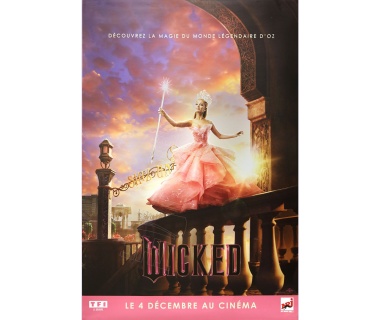 Affiche originale du film WICKED partie 1 avec Ariana Grande, "Glinda"