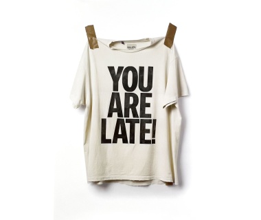 Affiche originale par Josué Thomas, visuel "YOU ARE LATE!"