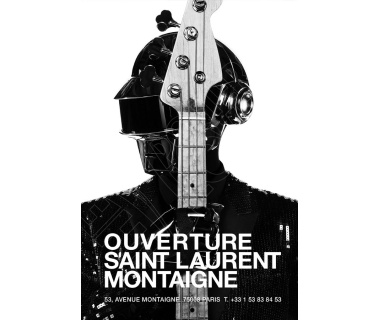 Hedi Slimane relooke les Daft Punk pour Yves Saint Laurent Paris