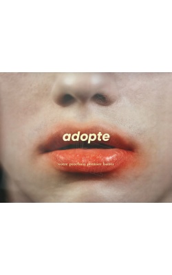 Affiche originale "ADOPTE un MEC", "Votre prochain premier baiser" modèle homme