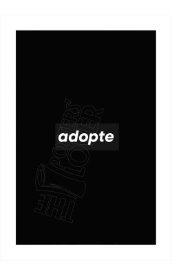 Affiche originale  "Street ART" pour ADOPTE UN MEC, visuel logo