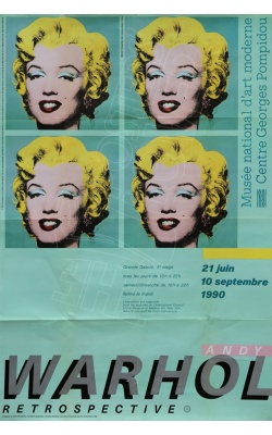 Andy Warhol (d’après), Rétrospective Pompidou Marylin Monroe