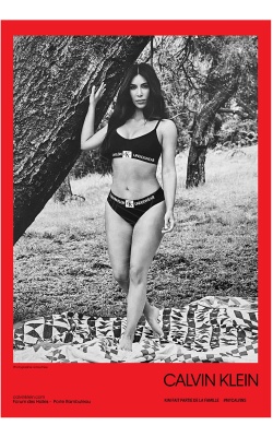 Affiche originale avec KIM Kardashian pour CALVIN KLEIN, "#MYCLAVINS"