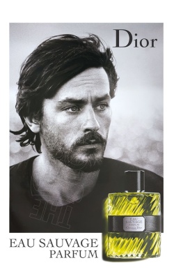 Affiche originale Eau Sauvage Parfum pour DIOR, "Alain Delon"