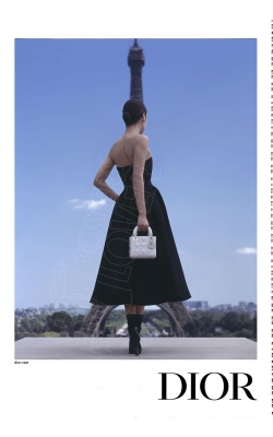 Affiche originale Lady Dior, "Paris Tour Eiffel"