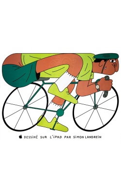 APPLE célèbre les JO 2024 avec Simon Landrein, visuel "Cyclisme"