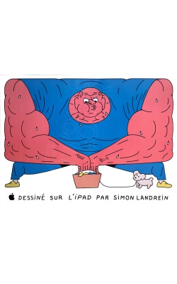 APPLE célèbre les JO 2024 avec Simon Landrein, visuel "Haltérophilie"