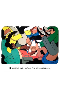 APPLE célèbre les JO 2024 avec Simon Landrein, visuel "Rugby"