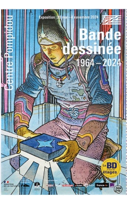 Affiche originale "Mœbius" de l'exposition "Bande dessinée : 1964-2024"