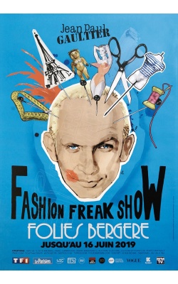 Folies Bergère Fashion Freak Show - Jean Paul Gaultier, visuel bleu