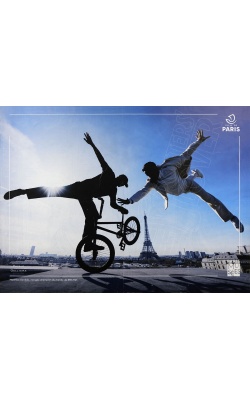 Paris Musée fête les jeux 2024, visuel "BMX"