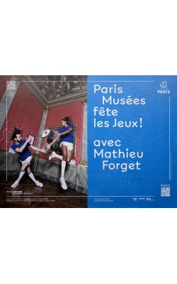 Paris Musée fête les jeux 2024, visuel avec Mathieu Forget & Anne-Cécile Ciofani