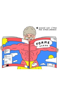 APPLE célèbre les JO 2024 avec Simon Landrein, visuel "Forme Hebdo"