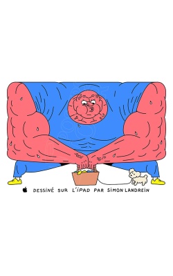 APPLE célèbre les JO 2024 avec Simon Landrein, visuel "Haltérophilie"