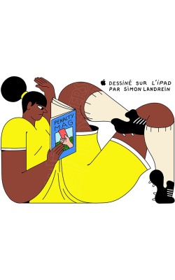 APPLE célèbre les JO 2024 avec Simon Landrein, visuel "Penalty Mag"