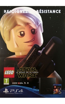 Affiche original LEGO Star Wars "Le Réveil de la Force" sur PS4, visuel "Anakin Skywalker"
