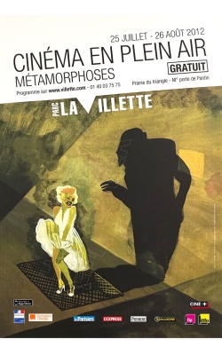 Affiche originale Métamorphoses pour le Parc de la Villette - Visuel Marilyn