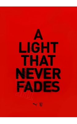 Affiche originale du Milan AC contre l'INTER (A LIGHT THAT NEVERS FADES)