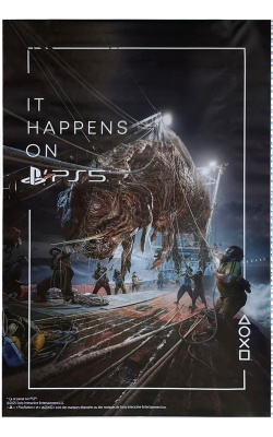 Affiche originale PS5, Playstation, "Partie de pêche"