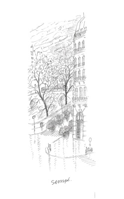 Jean-Jacques Sempé "Homme qui fume" Paris 2019