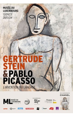 Affiche originale Gertrude Stein et Pablo Picasso au musée du Luxembourg