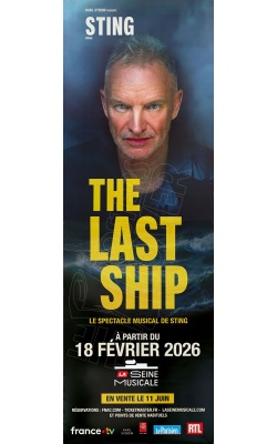 Affiche originale du spectacle musical “THE LAST SHIP” de Sting