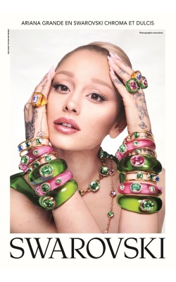 Affiche originale Ariana Grande pour Swarovski, "Chroma et Dulcis"
