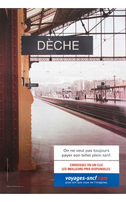 SNCF, affichage publicitaire « Dèche » de 2005