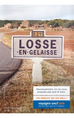 SNCF, affichage publicitaire « Losse-en-Gelaisse » de 2005