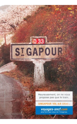 SNCF, affichage publicitaire « St-Gapour » de 2005