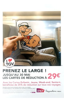 SNCF "I Love TGV", "Prenez le large" - Popeye