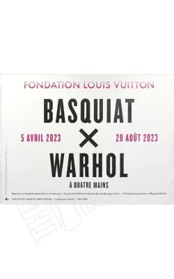 "Basquiat x Warhol à quatre mains" - Fond "Textes" (format 200x150 cm)