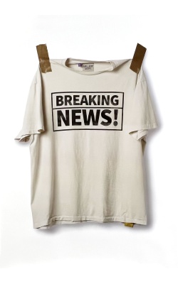 Affiche originale par Josué Thomas, visuel "BREAKING NEWS!"