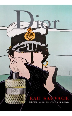 Dior, Eau Sauvage, "Méfiez-vous de l'eau qui dort", Corto Maltese