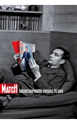 "Paris Match, Incontournable depuis 75 ans" - François Mitterrand et Emmanuel Macron