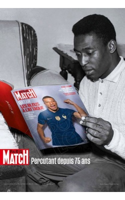"Paris Match, Percutant depuis 75 ans" - Pelé et Kylian MBappé