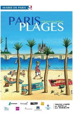 "Paris Plage" 2014 vu par Loustal