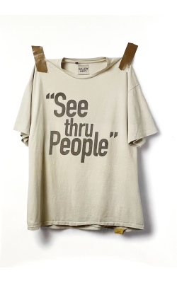 Affiche originale par Josué Thomas, visuel "SEE THRU PEOPLE"