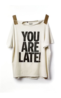 Affiche originale par Josué Thomas, visuel "YOU ARE LATE!"