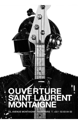 Hedi Slimane relooke les Daft Punk pour Yves Saint Laurent Paris
